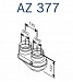Разделитель дымохода Bosch AZ 377 ("штаны", DN60/100 - DN80/80)