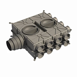 Воздухораспределительная коробка DBOX 824 DN125-150-160-180 (24x)