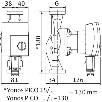 Насос для отопления Wilo Yonos PICO 25/1-4-130. арт 4164017